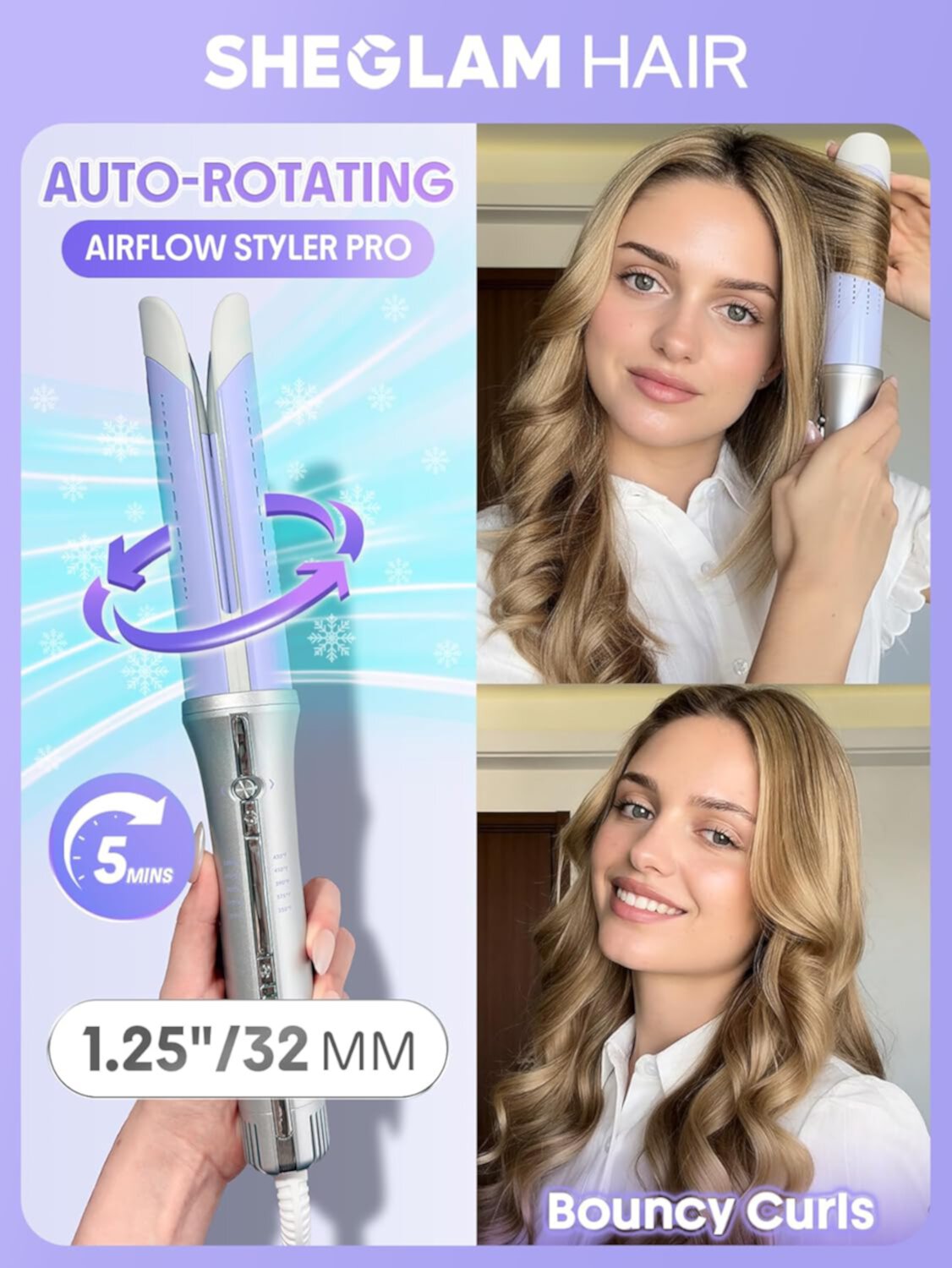 دستگاه کرلی باد سرد  شیگلم مدل styler pro اورجینال